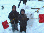 Tarik+Timo im Schnee